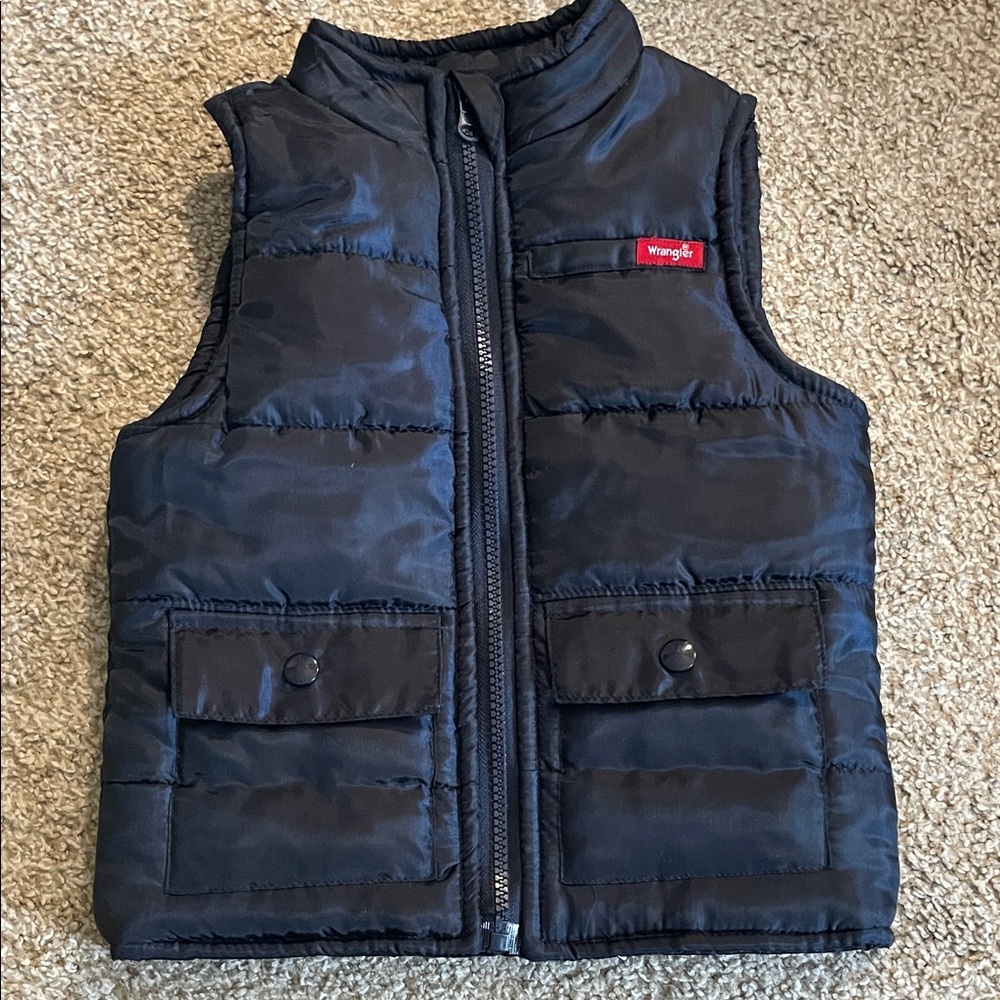 Wrangler puffy Navy Vest SZ 3T